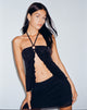 image de Janar Halterneck Butterfly Top in Black