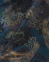 Paisley tonal bleu