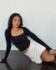 Image de Jansu Lycra Long Sleeve Top in Black