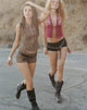 Image de Jarelia Stud Shorts in Tailoring Brown