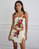 Image de Jatmi Corset Top in Bouquet Roses Cream