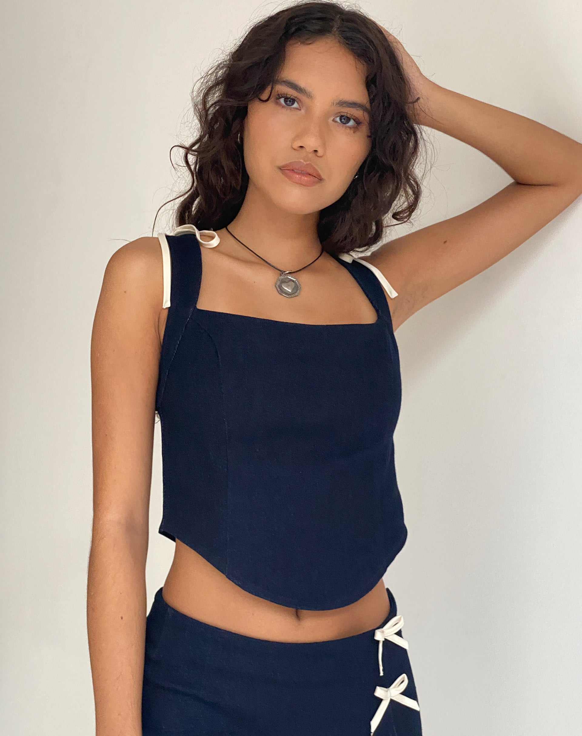 Image de Jatmi Corset Top in Dark Indigo