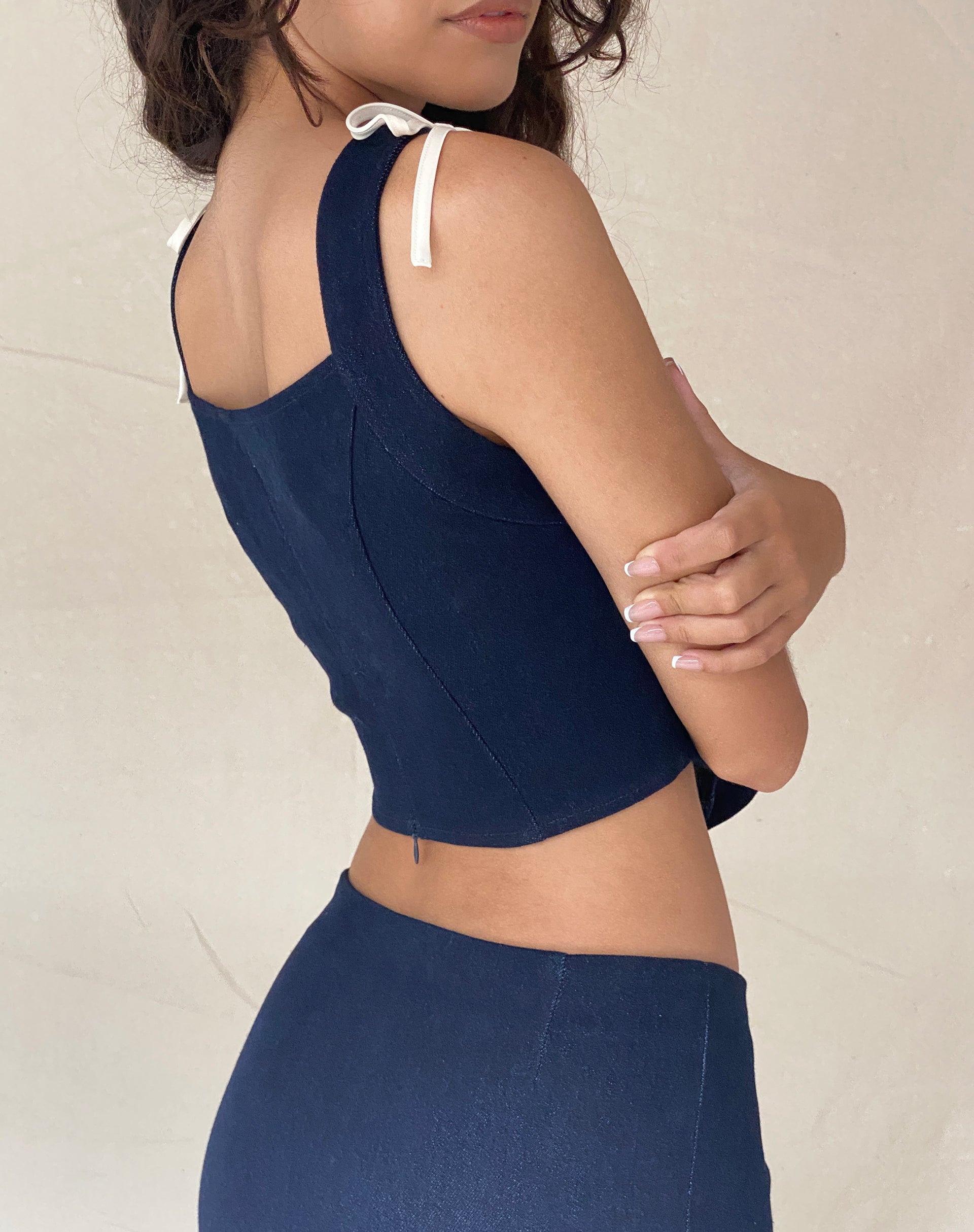Image de Jatmi Corset Top in Dark Indigo