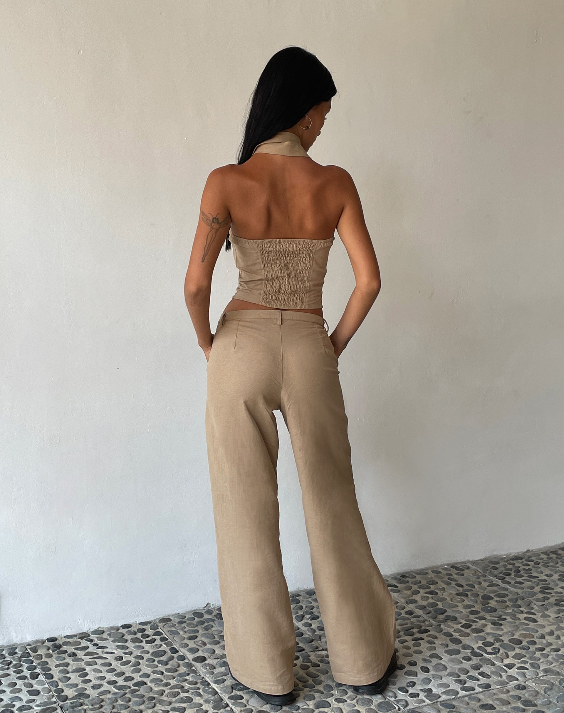 Image de MOTEL X JACQUIE Pantalon Jawi en taupe clair