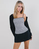 Image de Jeiha Cami Top in Floral Gingham Black