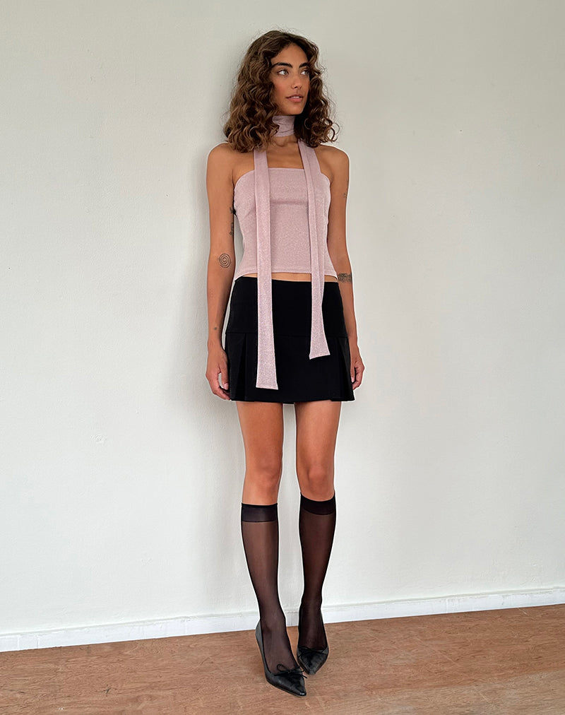 Ensemble bandeau et foulard Jeldia, rose chatoyant