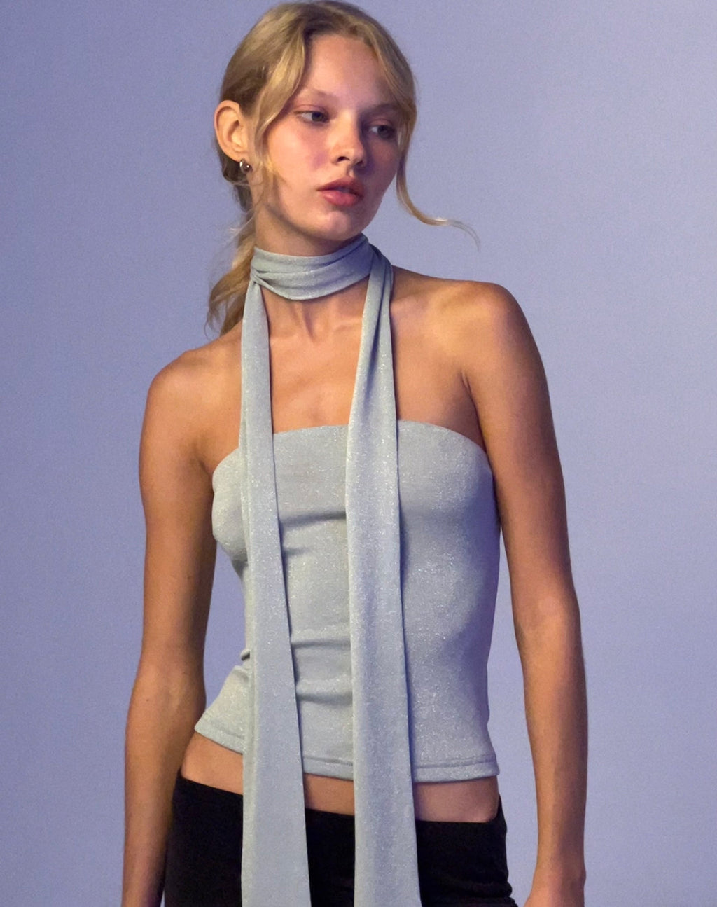 Ensemble bandeau et foulard Jeldia en argent