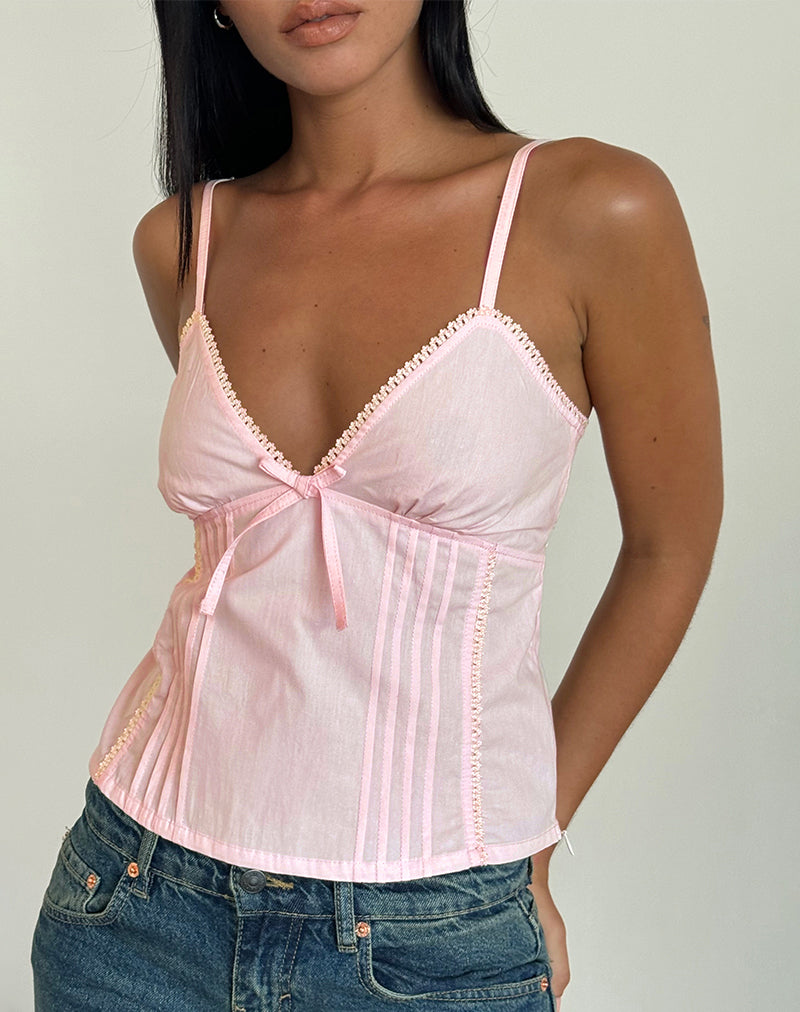 Image de Jepuni Cami Top in Light Pink Poplin