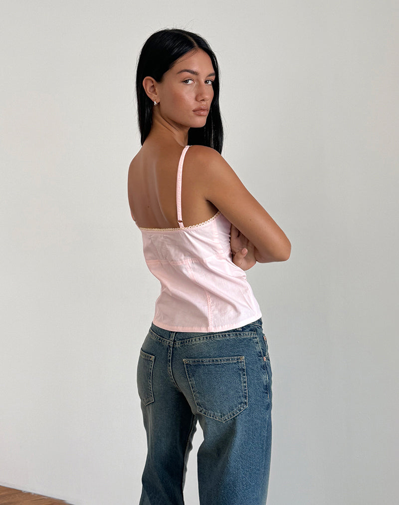 Image de Jepuni Cami Top in Light Pink Poplin