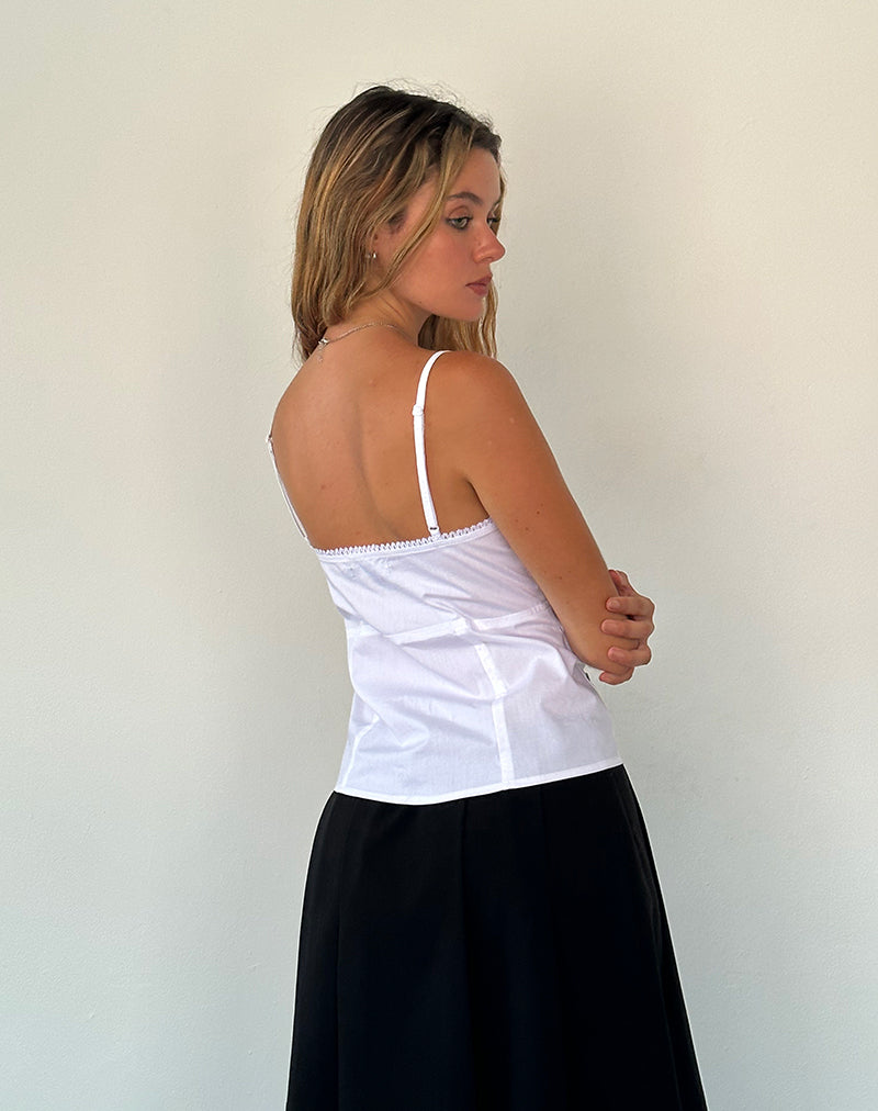 Image de Jepuni Cami Top in White Poplin