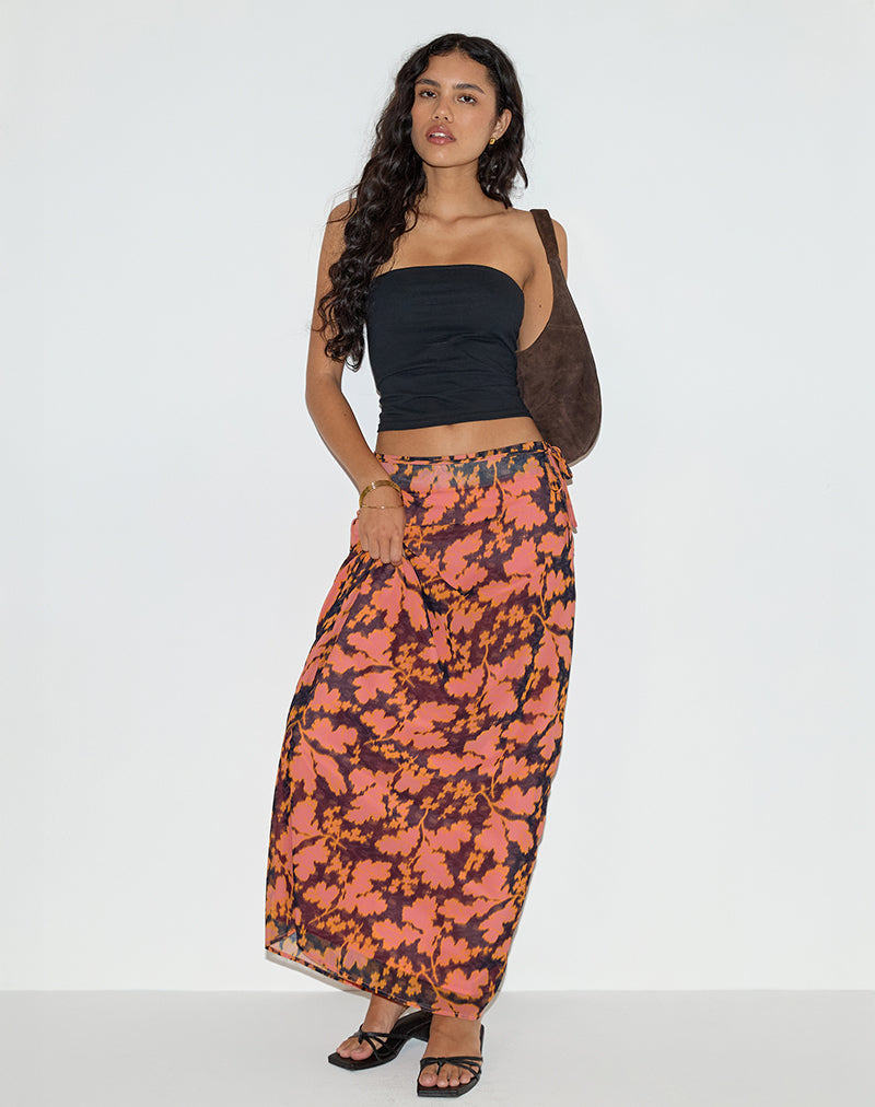 Image de Jezza Slip Maxi Skirt in Furnishing Floral