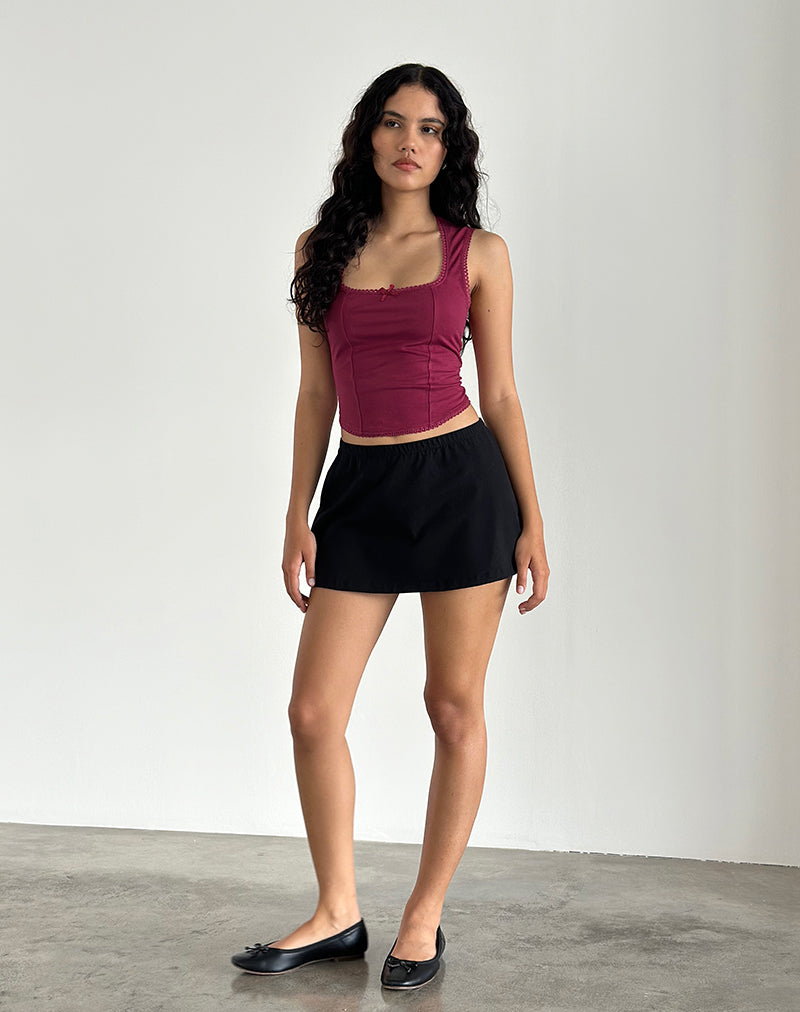 Image de Jinisa Corset Top in Burgundy