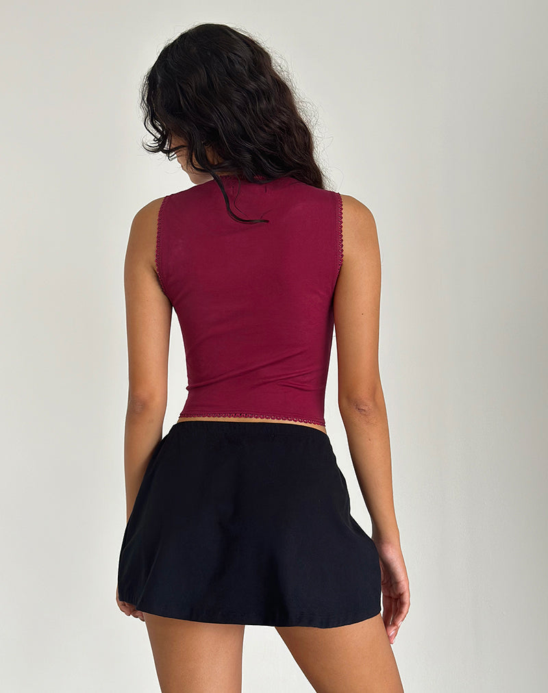 Image de Jinisa Corset Top in Burgundy