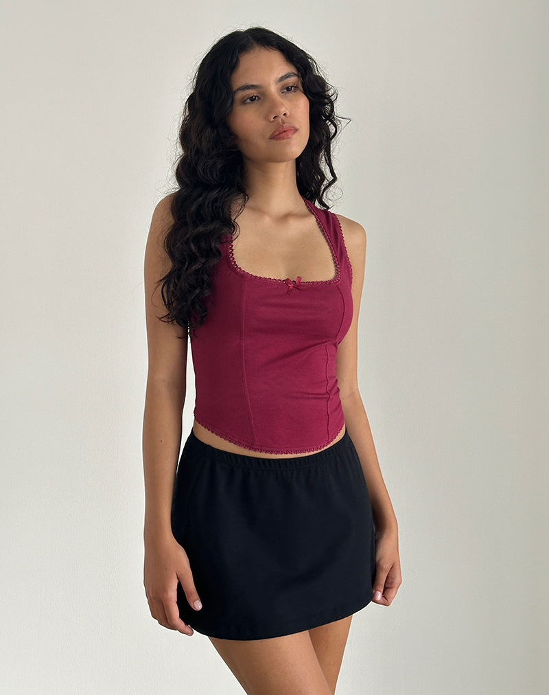 Image de Jinisa Corset Top in Burgundy