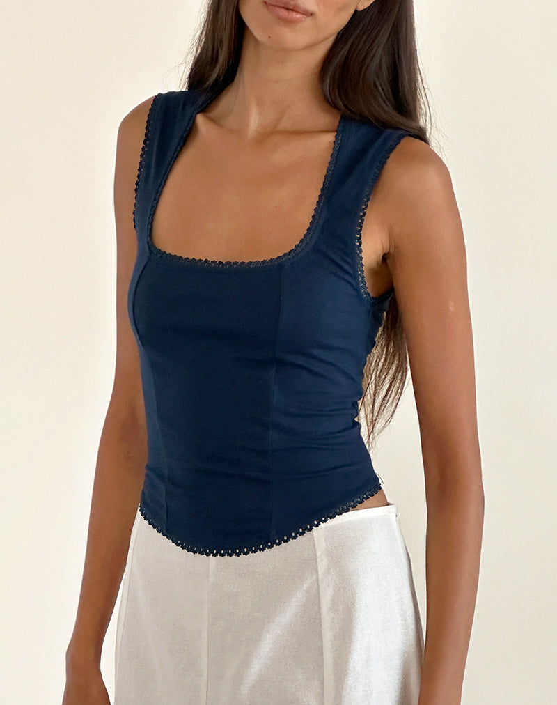 Image de Jinisa Corset Top in Navy