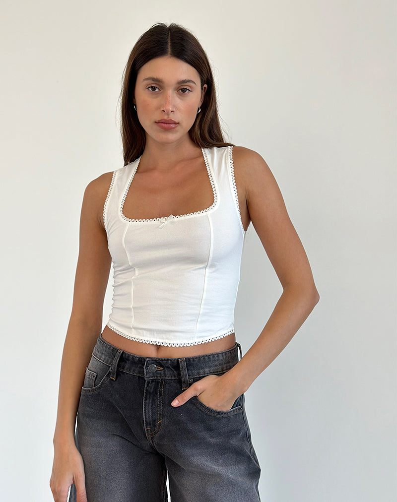 Image de Jinisa Corset Top in Off White