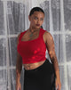 Image de Jinsu Crop Top in Adrenaline Red