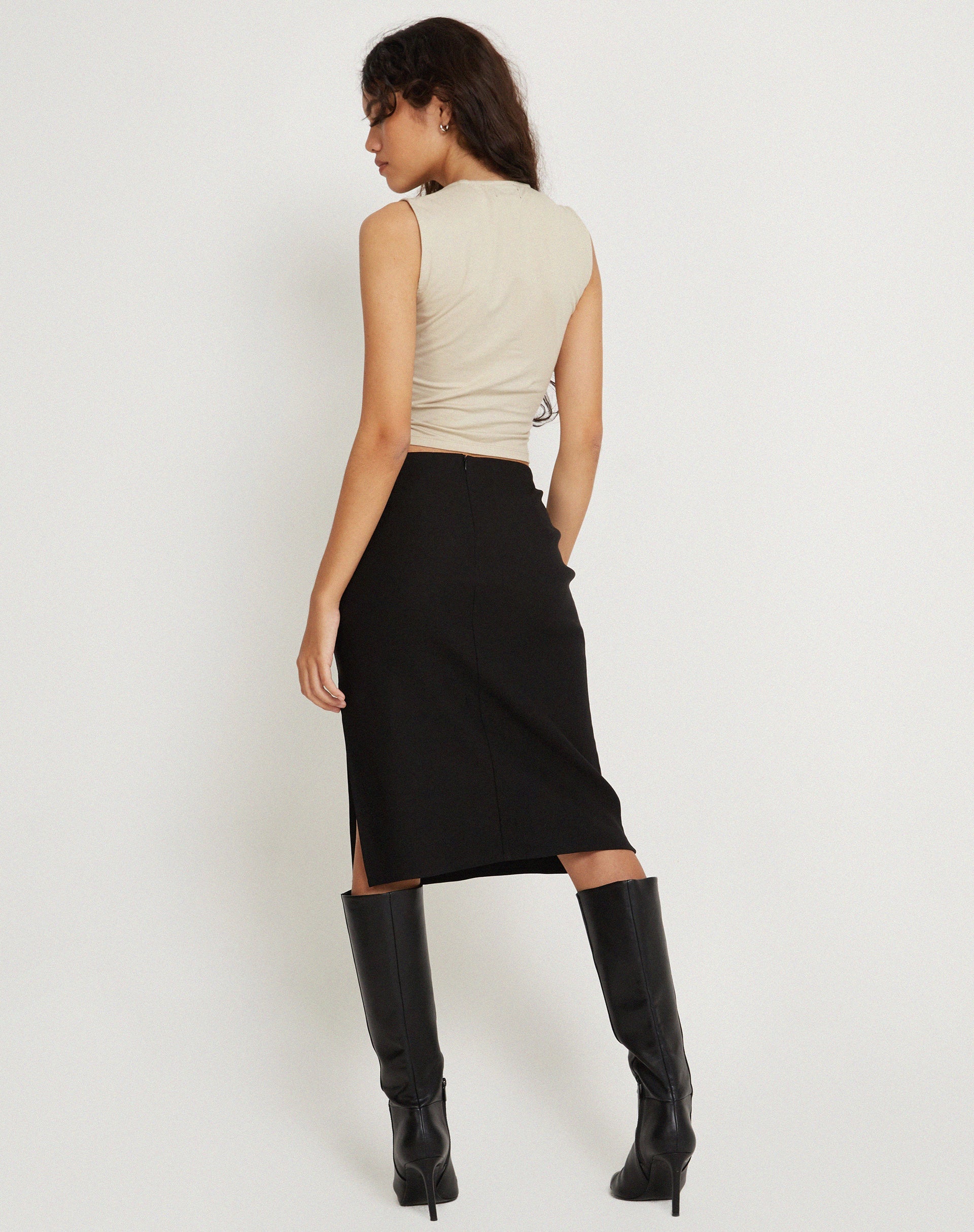 Image de Jinsu Crop Top en Lycra Coconut Milk