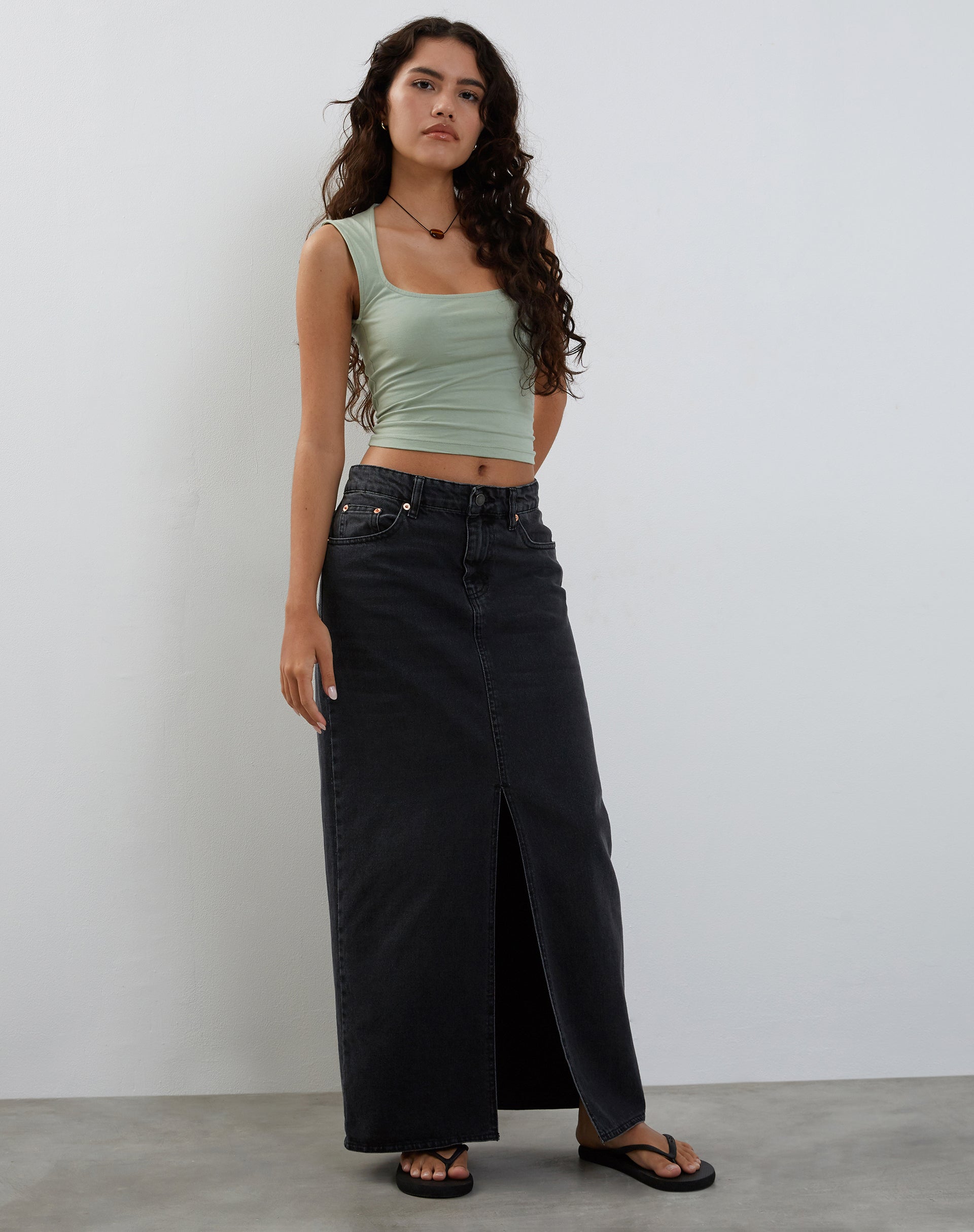 Image de Jinsu Crop Top in Desert Sage