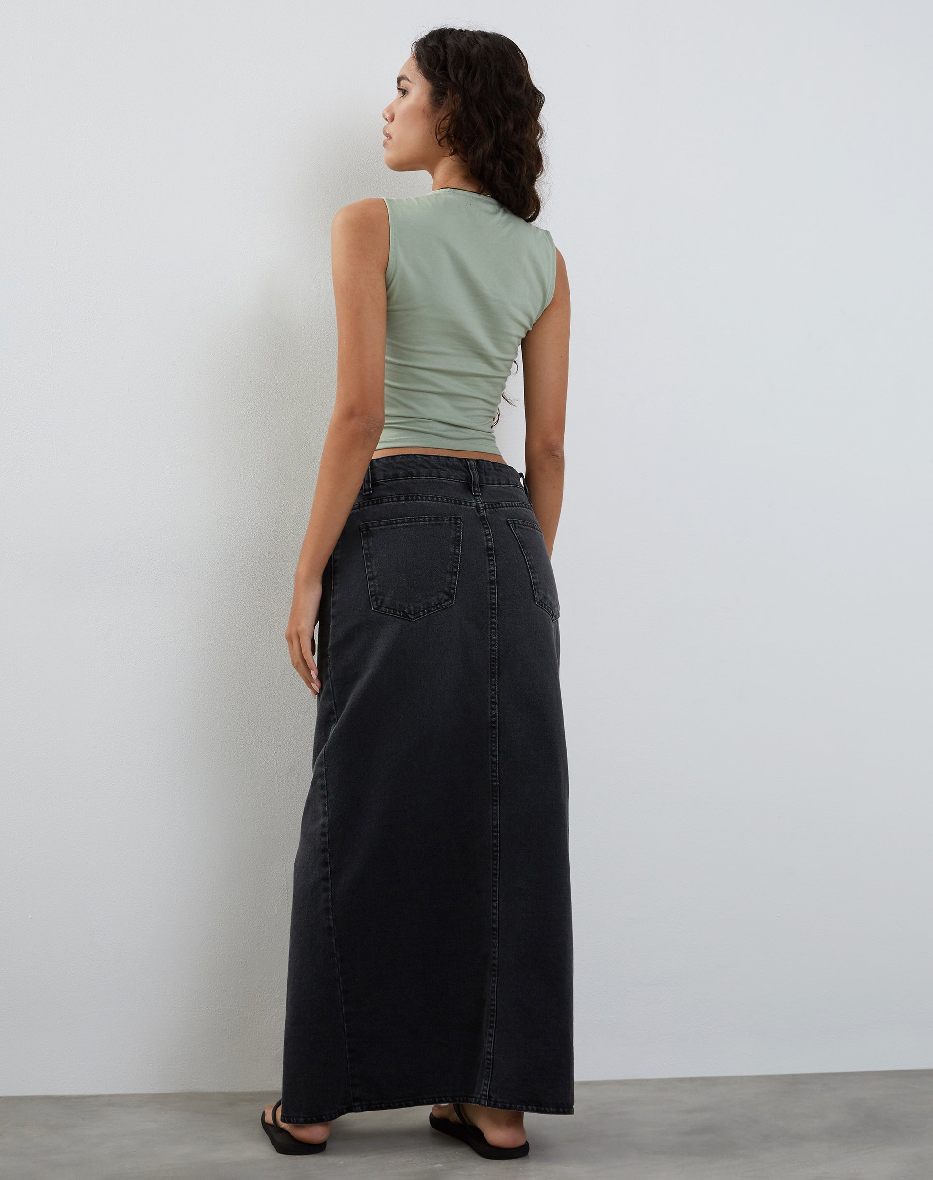 Image de Jinsu Crop Top in Desert Sage