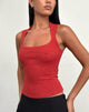 Image de Jinsu Top in Textured Stretch Red