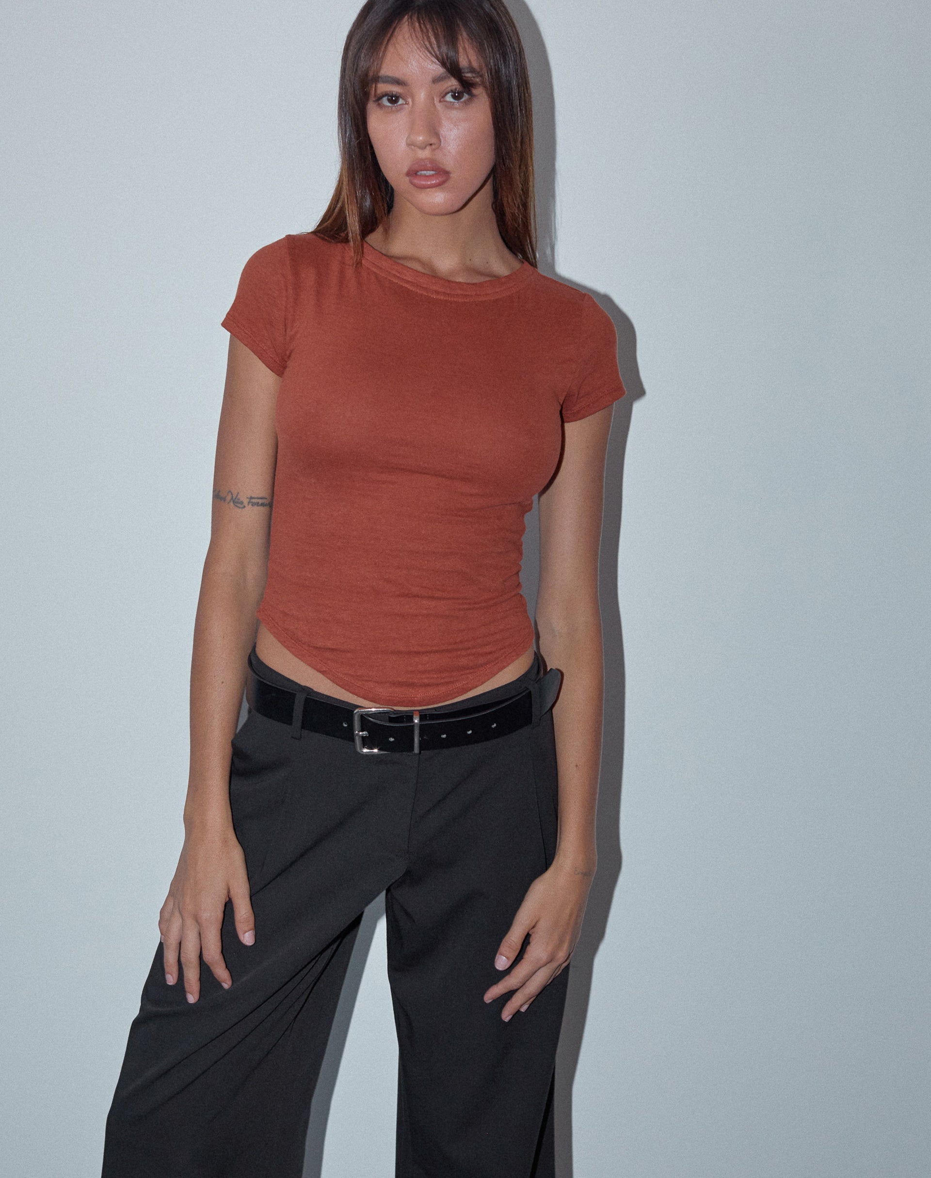 Image de Jojes Jersey Tee in Spice Orange