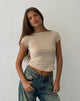 Image de Jojes Jersey Tee in Stone