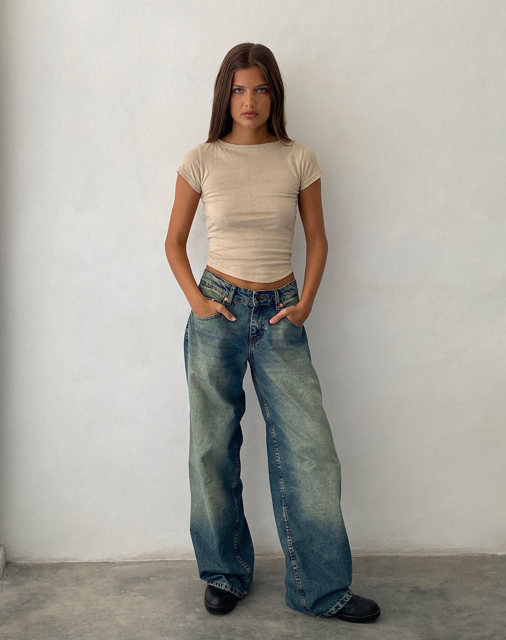 Image de Jojes Jersey Tee in Stone