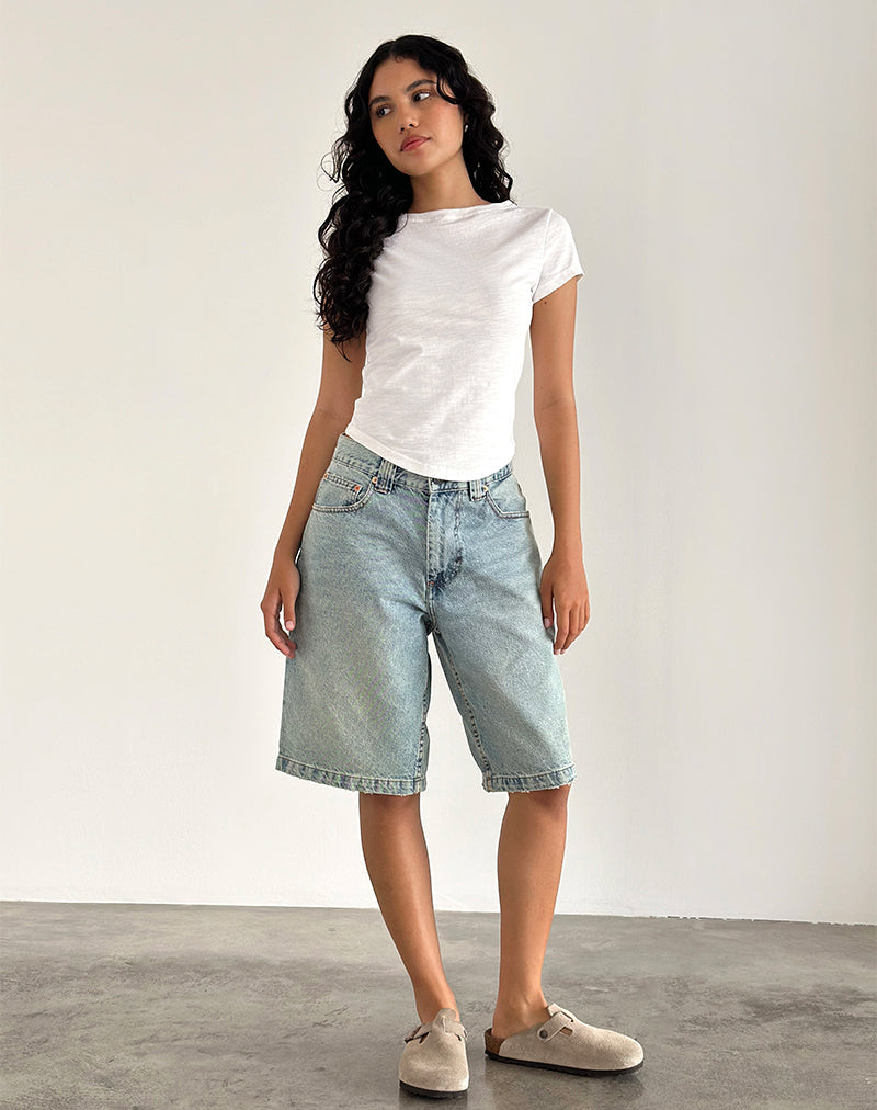 Image de Jojes Jersey Tee Top in White