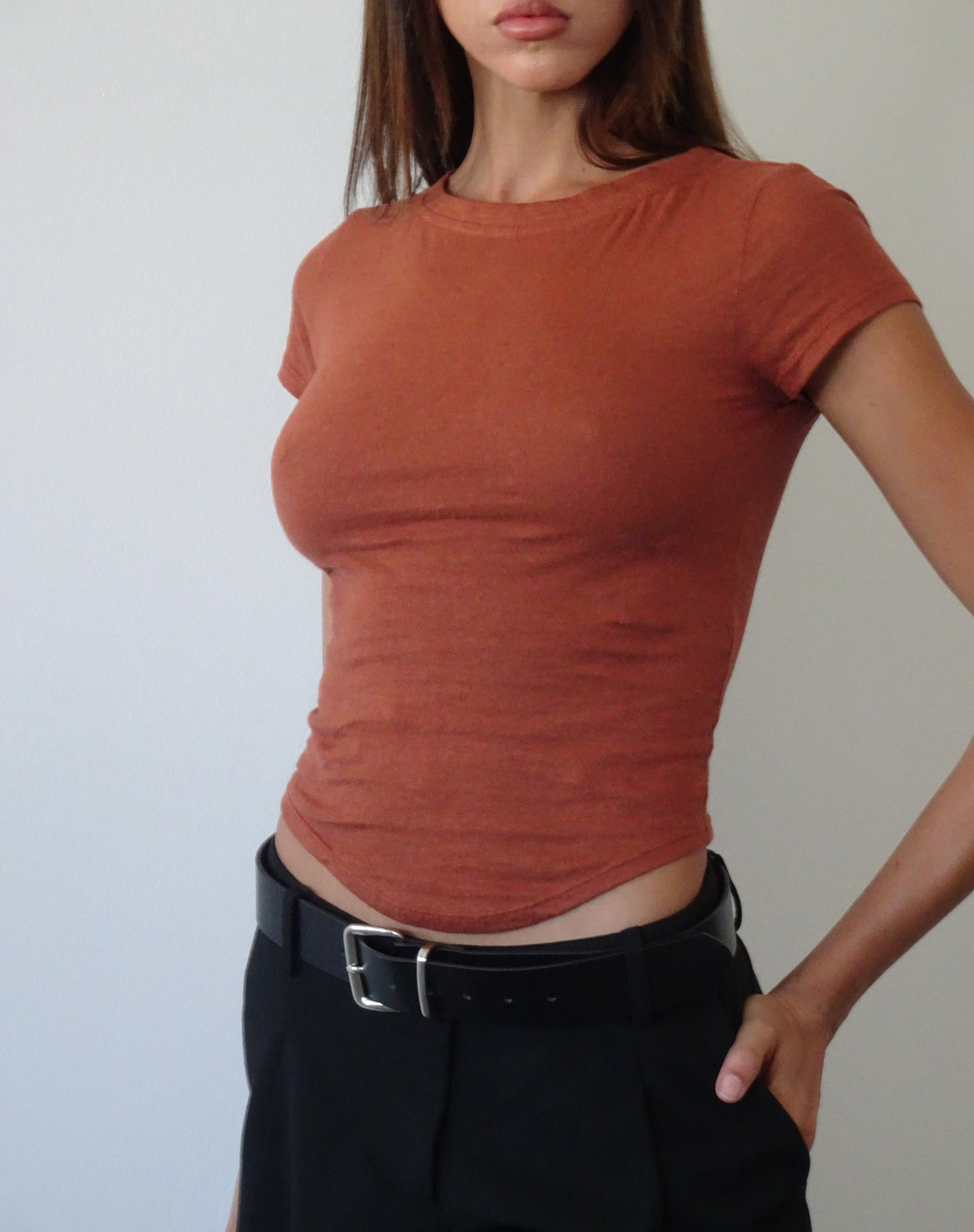 Image de Jojes Jersey Tee in Spice Orange