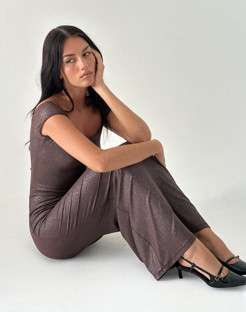 Image de Jolita Maxi Dress in Brown Shimmer