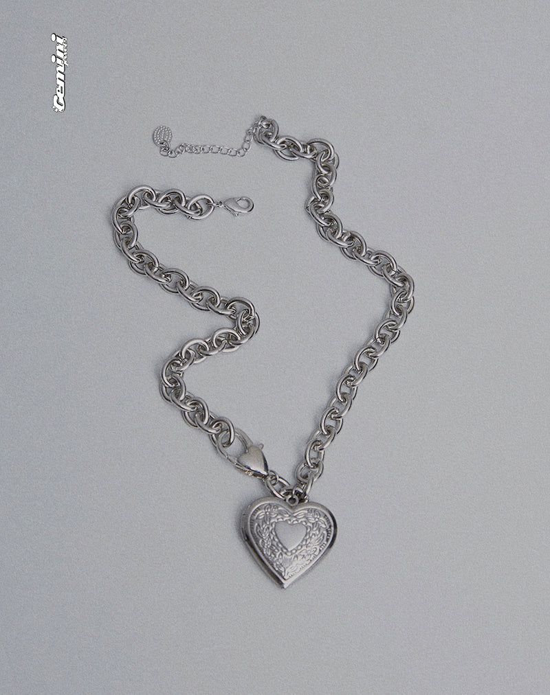 Image de Jude Chunky Heart Necklace by Gemini Jewels