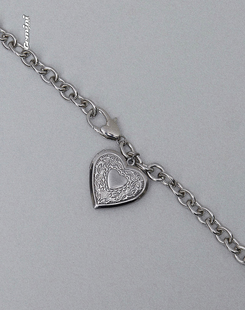 Image de Jude Chunky Heart Necklace by Gemini Jewels