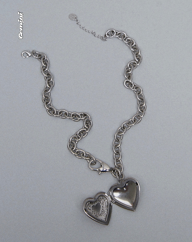 Image de Jude Chunky Heart Necklace by Gemini Jewels