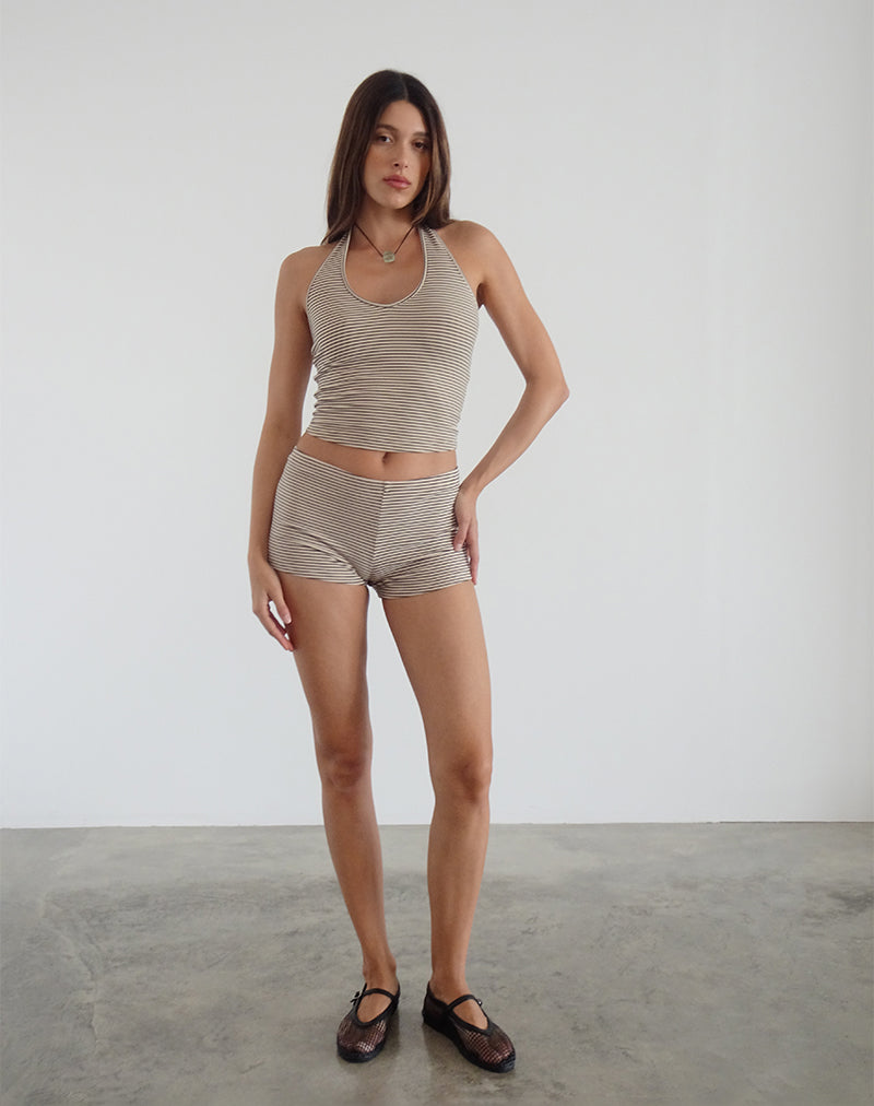 image de Jules Top in Stripe Jersey Neutral