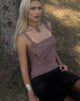 Image de Juliet Rosette Cami Top in Knitted Maroon