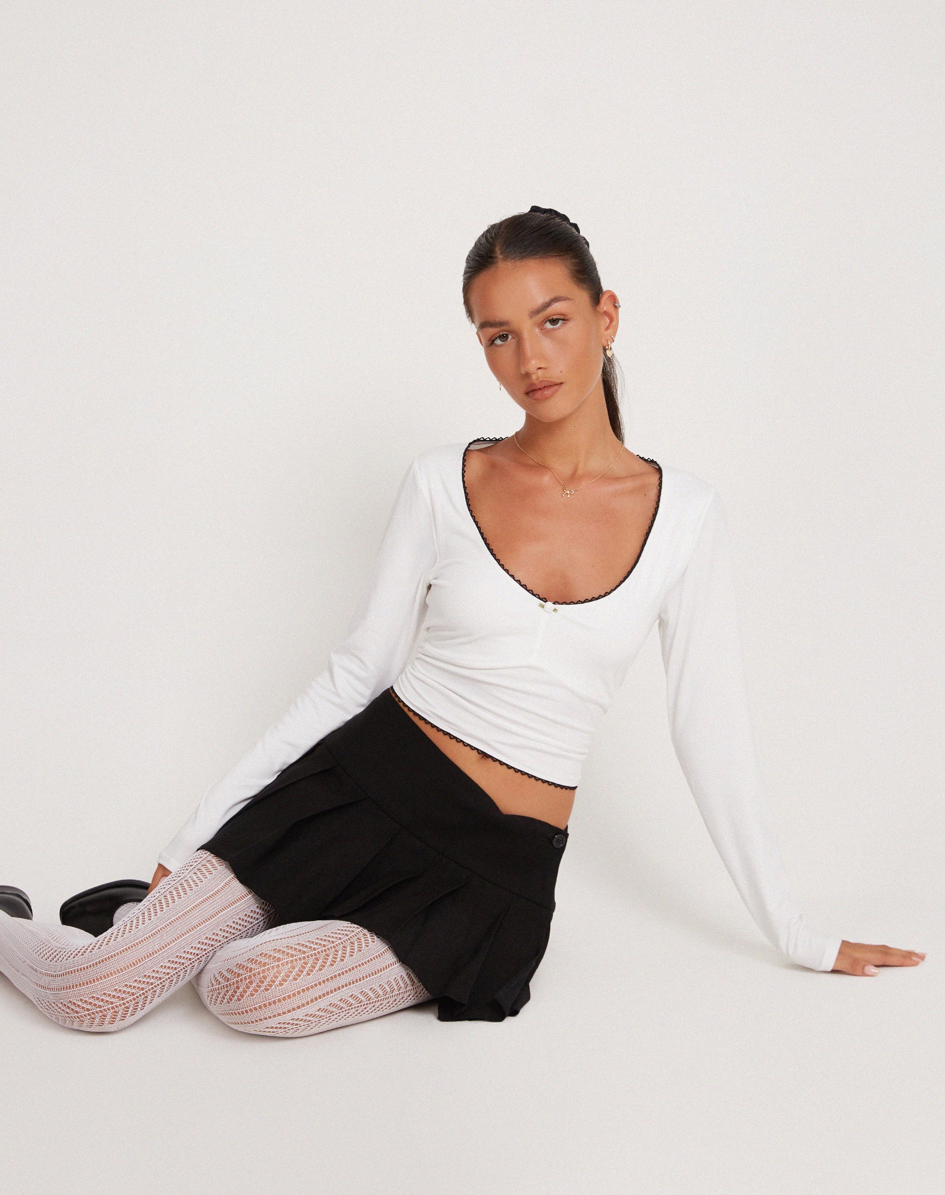 Image de JUNIE BALLET JERSEY TOP WHITE