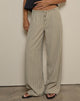 Image de Juria Trouser in Neutral Khaki Stripe