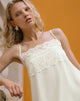 Image of Juvia Babydoll Mini Dress in Chiffon Ivory