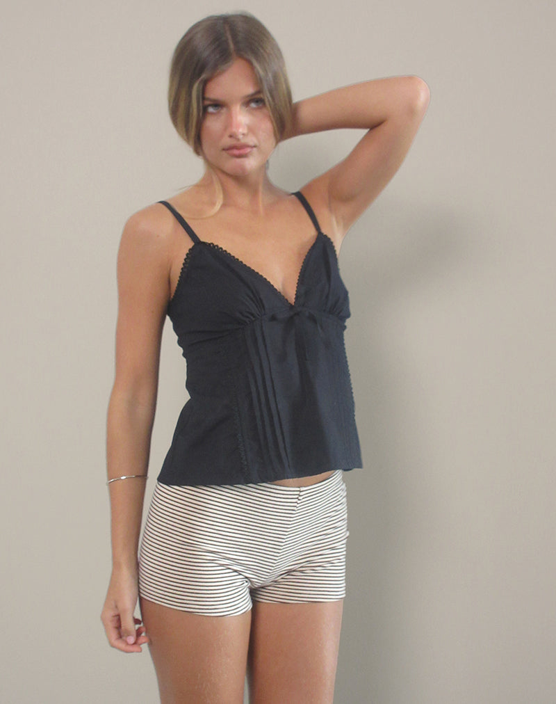 Image de Jepuni Cami Top in Black Poplin