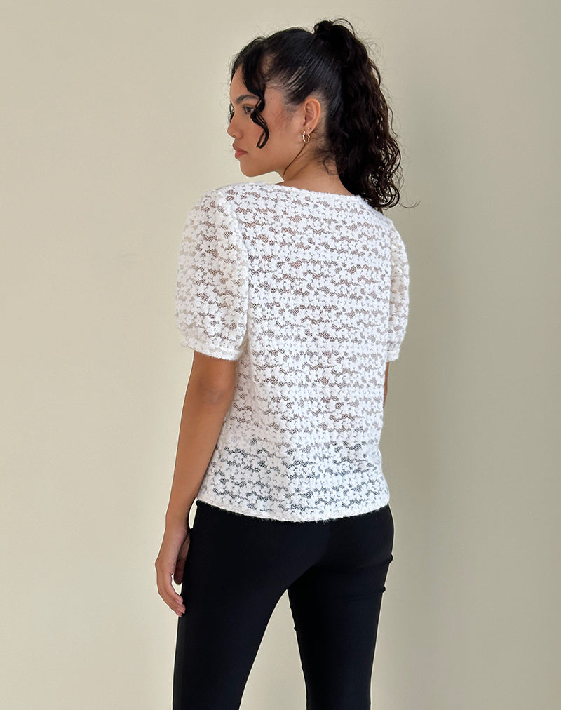 Image de Kaelyn Top in Dahlia Lace Ivory