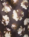 Imprimé floral marron