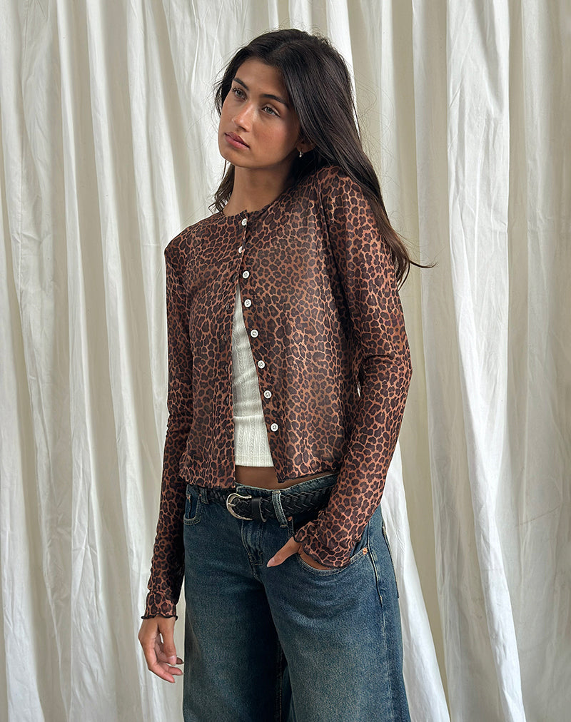 Image de marque : Kahula Shirt in Mesh Rar Leopard
