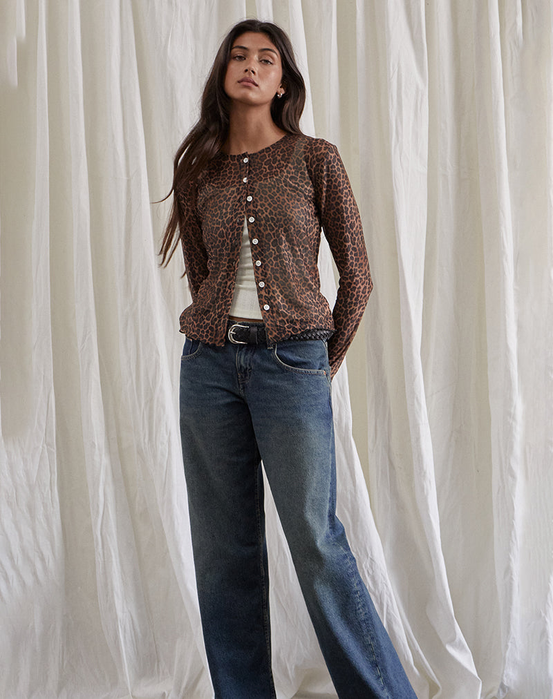 Image de marque : Kahula Shirt in Mesh Rar Leopard