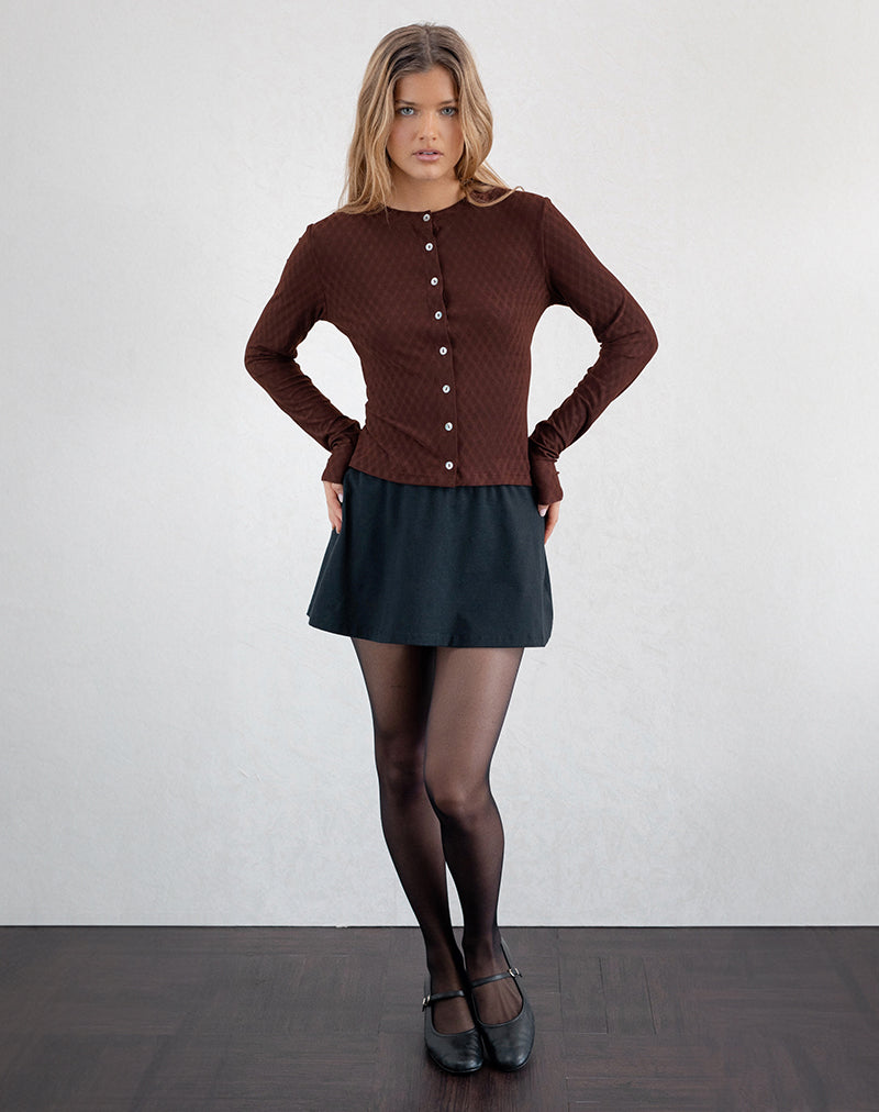 Image de Kahula Shirt in Argyle Mesh Brown