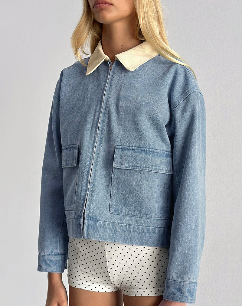 Image de la veste Kahyun en Denim Light Wash