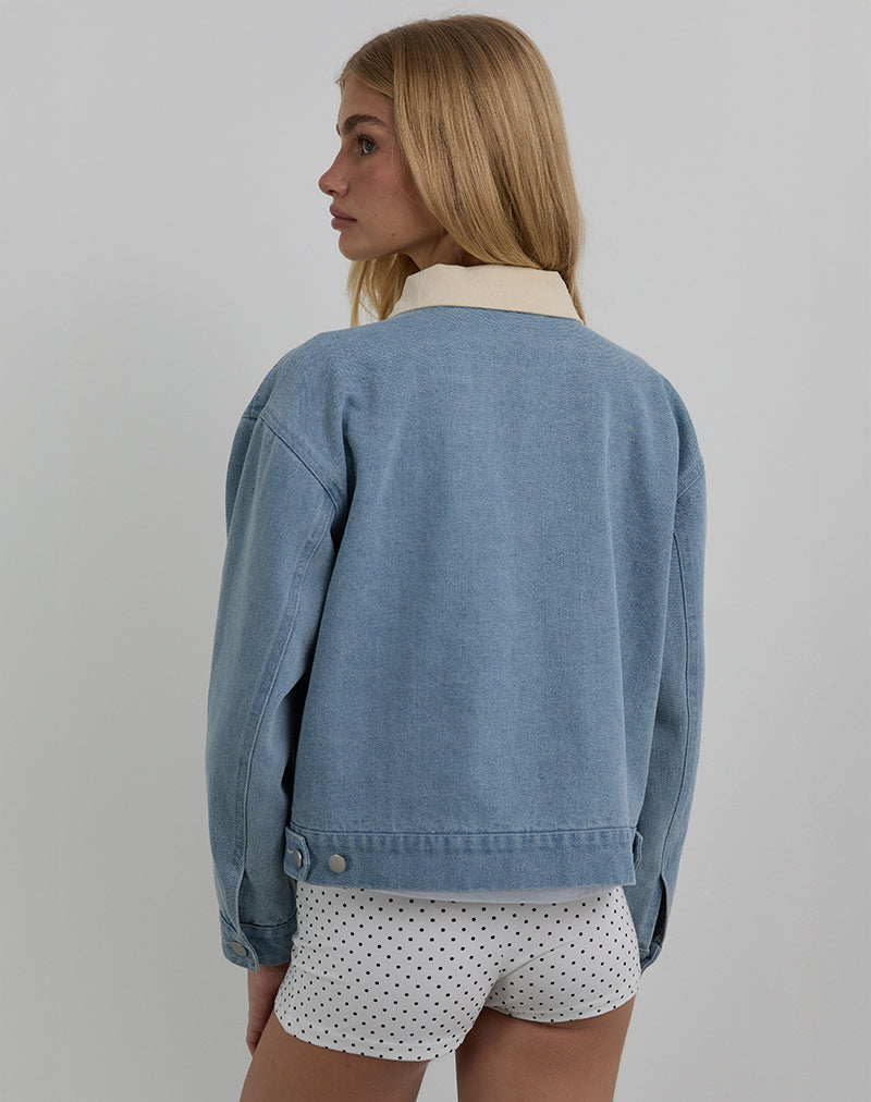 Image de la veste Kahyun en Denim Light Wash