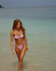 Image de Kaia Bikini Top in Pastel Pink Tartan