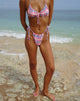 Image de Leyna Bikini Bottom in Pastel Pink Tartan