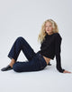 Image du pull Kaleo Roll Edge Jumper en tricot noir
